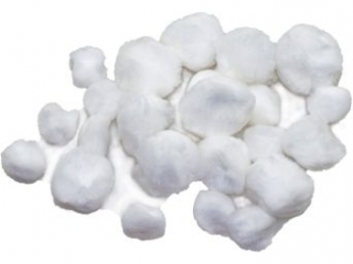 Pompony rozmiar: 25, 35, 40mm ilość: 24 szt kolor: biały