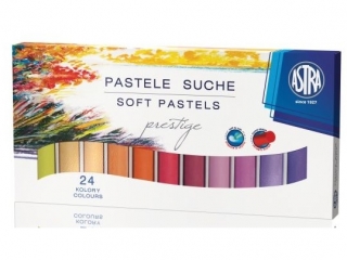 Pastele suche Astra Prestige okr�g�e 24 kolory [opakowanie=18szt]
