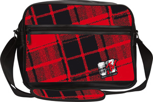 Torba na ramię z przegrodą na laptopa MTV - Plaid
