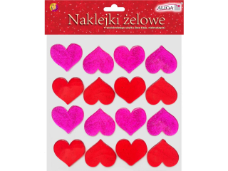 Naklejki elowe ZNK-5901 serca 19x19cm
