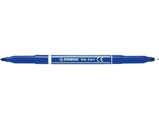 PISAKI DWUSTR. STABILO TRIO 2W1, NIEBIESKI (10) [opakowanie=10szt]