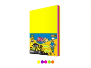 Papier ksero A4 75 gr mix 5 kolorw 200 arkuszy NEONOWE PAS-0688