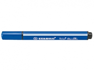 FLAMASTER STABILO TRIO SCRIBBI, NIEBIESKI (5)  [opakowanie=5szt]