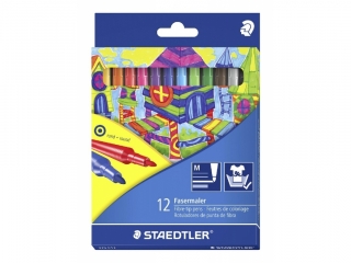 Flamastry szkolne Noris Club, 12 kol., Staedtler