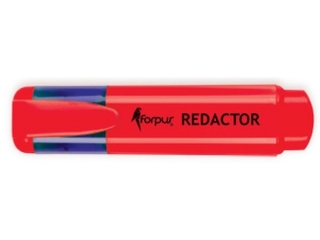 Zakrelacz REDACTOR czerwony FO52003 [opakowanie=10szt]
