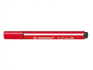 FLAMASTER STABILO TRIO SCRIBBI, CZERWONY (5) [opakowanie=5szt]