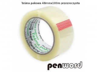 TAŚMA PAKOWA 48mm/100m 40 MIC PRZEZROCZYSTA