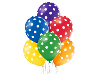 Balony BN06-328 - Kropki - op. 6 szt.