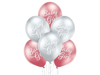 Balony BN06-752 glossy - Dla dziewczynki (lśniące) - op. 6 szt.