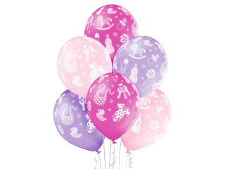 Balony BN06-219 - Dla dziewczynki - op. 6 szt. PROM