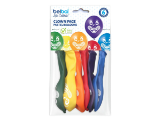Balony BNS06-064 - Twarz clowna - op.6szt.