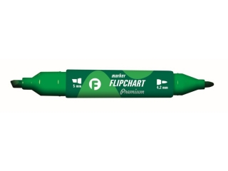 MARKER FLIPCHART PREMIUM 2 KOC. ZIELONY [opakowanie=12szt]