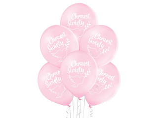 Balony BN06-754 - Chrzest Święty: dziewczynka - op. 6 szt.