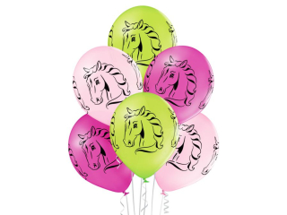Balony BN06-282 - Konie - op. 6 szt.