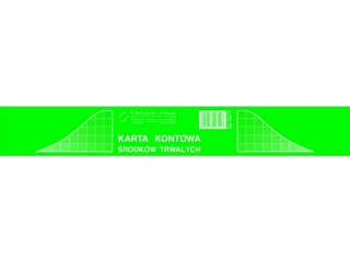 Druk -Karta kontowa r.trwaych A5 (a`20)