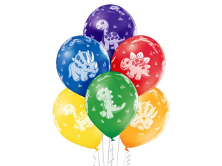 Balony BN06-247 - Dinozaury - op. 6 szt.
