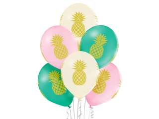 Balony BN06-322 - Ananasy - op. 6 szt. PROM