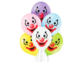 Balony BN06-237 - Klaun - op.. 6 szt.