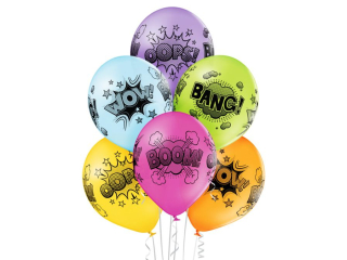 Balony BN06-351 - Komiksowe dymki -  op. 6 szt. PROM