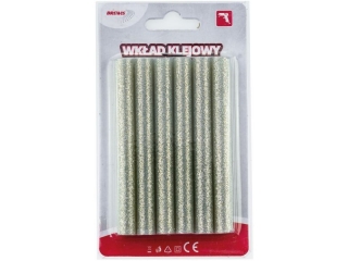 Wkład klejowy wymiary: fi 11 x 100mm ilość: 6 szt kolor: srebrny