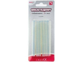Wkład klejowy wymiary: fi 7 x 100mm ilość: 6 szt kolor: transparentny