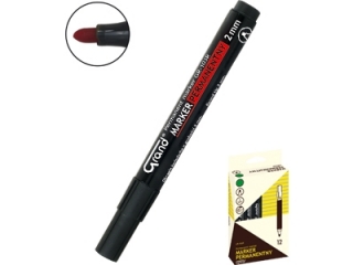 Marker permanent Grand okrągłyA12 sztuk czarny (sz)(p)