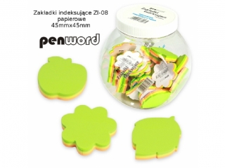 ZAKADKI/NOTES SAMOPRZYLEPNY ZI-08 PAPIEROWE75kartek45mmx45mm [opakowanie=30szt]