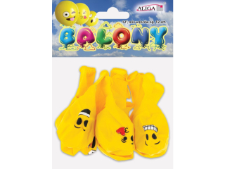 Balony buźki BE-1473 mix 12 szt.