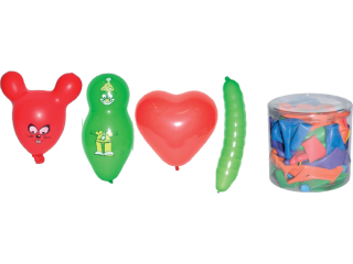 Balony figury małe BTM-2368 , tuba =20szt. mix kol.