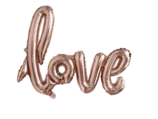 Balony foliowe BF-7644 LOVE różowo złote PROM