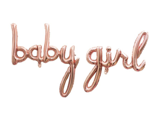 Balony foliowe BF-7651 BABY GIRL różowo-złote PROM