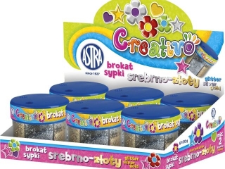 Brokat Creativo 50 g x 2 kol (zoty, srebrny) [opakowanie=6szt]