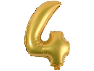 Balony foliowe cyferki BC-34/4/Z 34" złote, 86 cm
