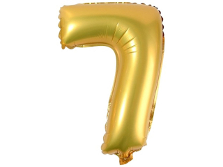 Balony foliowe cyferki BC-34/7/ZŁ 34" złote, 86 cm