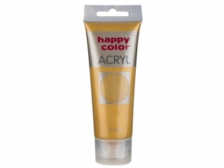 Farba akrylowa 75ml, złoty, Happy Color