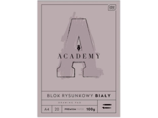 Blok rysunkowy A4 20 100g ACADEMY [opakowanie=10szt]