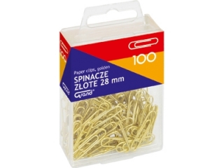 Spinacz ZŁOTY R-28 GRAND 100 szt. T4 (sz)