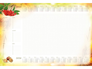 Termi.-Planer B3 z list.`25^Jarzbina