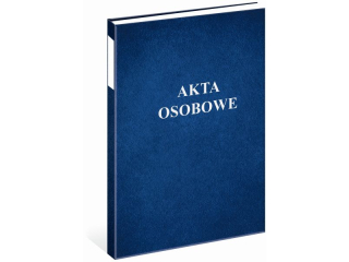 Teczka akt osobowych oklejana Niebieska [opakowanie=5szt]