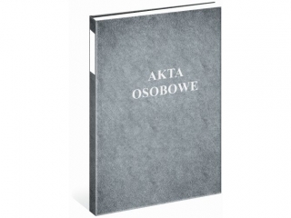 Teczka akt osobowych oklejana szara [opakowanie=5szt]