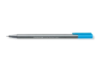 Cienkopis triplus, trjktny, 0.3 mm, niebieski neon, Staedtler [opakowanie=10szt]