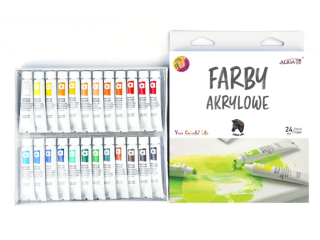 Farby akrylowe FTM-4544 zestaw 24x12 ml - mix kolorw