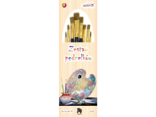 Zestaw pdzelkw PDZ-2410 Op. 8 szt. Roz.: 1, 4, 6, 6, 6, 8, 8, 16.
