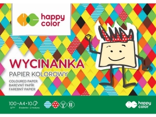 Blok Wycinanka, A4, 10 ark, 100 g, Happy Color [opakowanie=10szt]