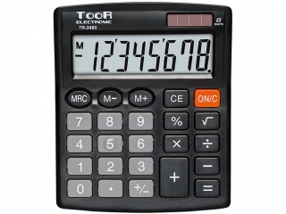 Kalkulator biurowy TOOR TR-2483 8-pozycyjny (sz)