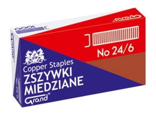 Zszywki MIEDŹ 24/6 GRAND - A"10