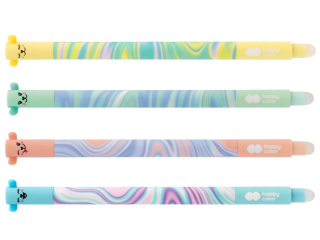 Dugopis wymazywalny Pastel Twist (Uszaki), 0.5mm, niebieski, Happy Color [opakowanie=12szt]