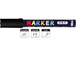 Marker akrylowy 1-2 mm, czarny, MG