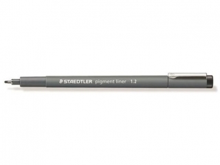 Pisak z atramentem pigmentowym, 1.2 mm, czarny, Staedtler [opakowanie=10szt]