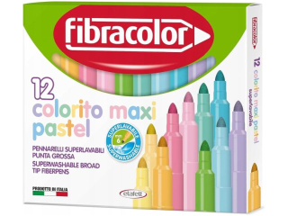 Mazaki COLORITO MAXI PASTEL6 mm x12 pastelowe, duże